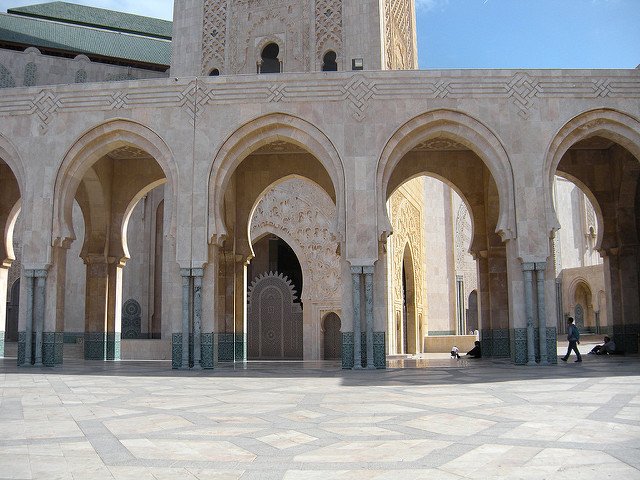 Family Trip to Hassan II Mosque Casablanca outside