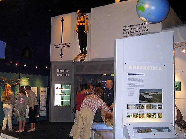 Family Fun at the International Antarctic Centre exhibit