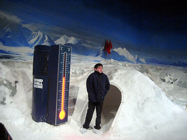 Family Fun at the International Antarctic Centre snow