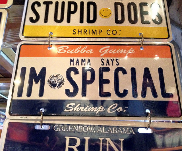 Five Reasons to Take your Autistic Child to a Forrest Gumps Restaurant table sign
