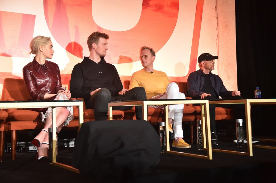 Solo Press Junket:The Resurrection of a Popular Hero emilia, ron and chewie