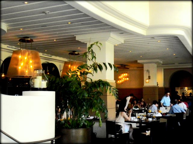 Brunch at Scarpetta Beverly Hills California seats
