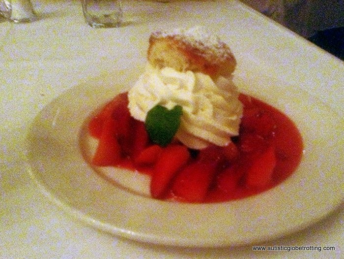 Dining at Commander’s Palace Restaurant in New Orleans dessert