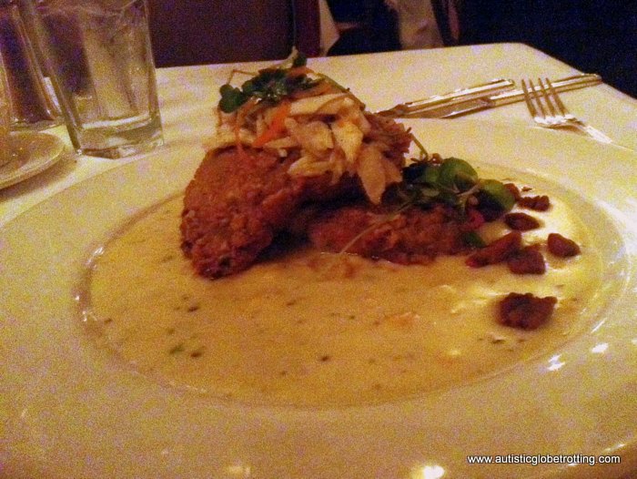 Dining at Commander’s Palace Restaurant in New Orleans meat