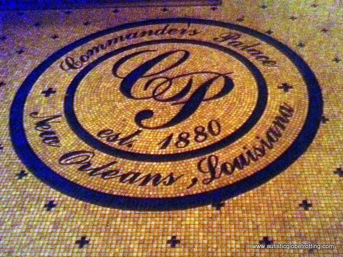Dining at Commander’s Palace Restaurant in New Orleans floor