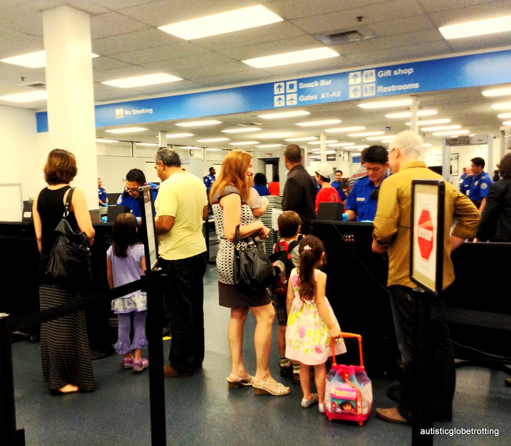 Airport security tips for families and children with autism lines
