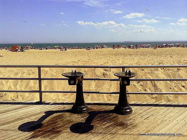 Family Fun on New York's Coney Island beach