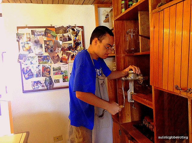 Family Fun at Cusco's ChocoMuseo mashing
