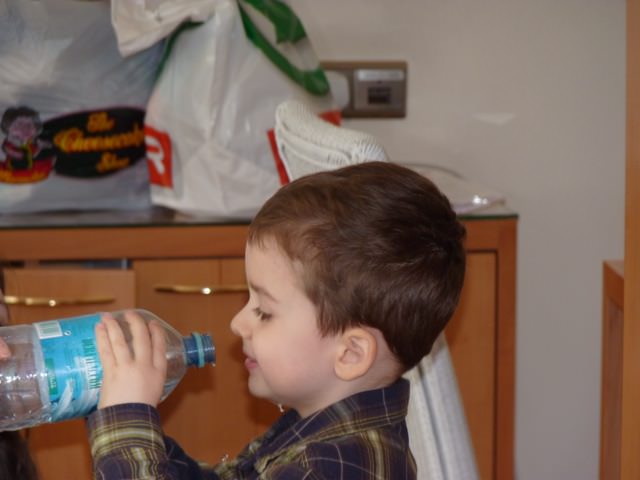 The boy who had to be taught to eat : Q&A with Kevin Harrison water bottle