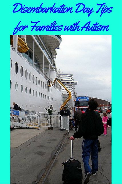 Disembarkation Day Tips for Families with Autism pin
