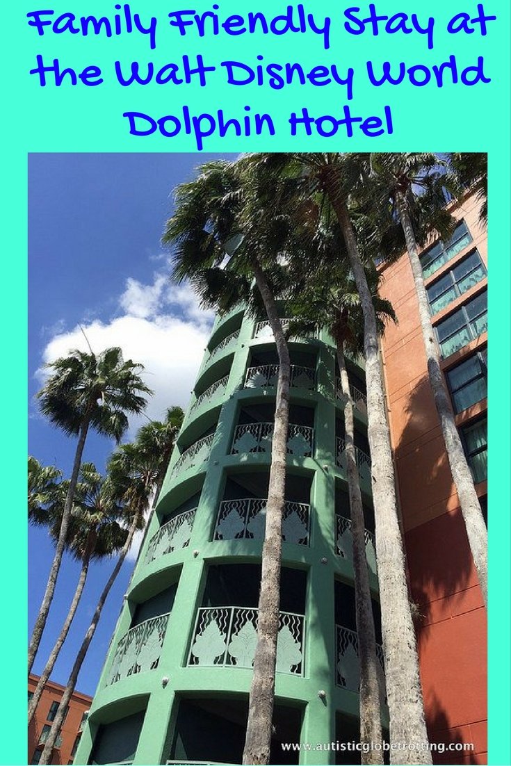 Family Friendly Stay at the Walt Disney World Dolphin Hotel pin