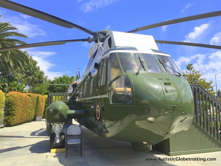 Visiting the Nixon Presidential Library and Museum with Children heli