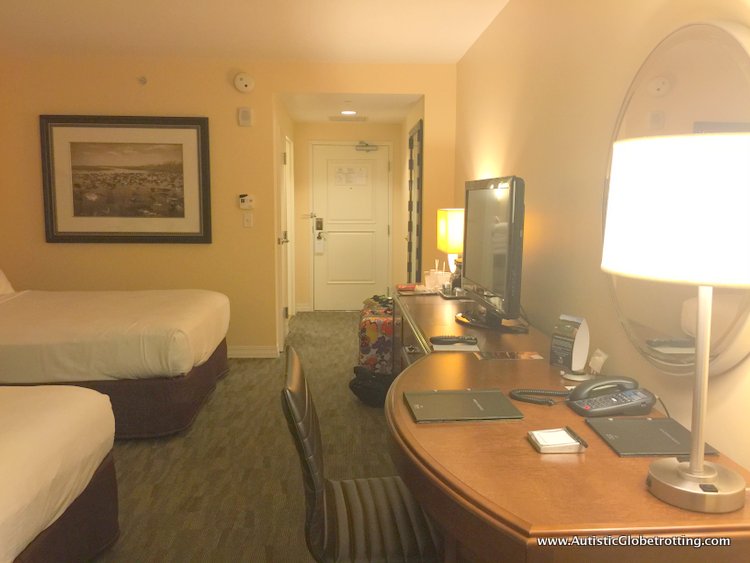 Family Stay at the Hilton Bonnet Creek Orlando desk