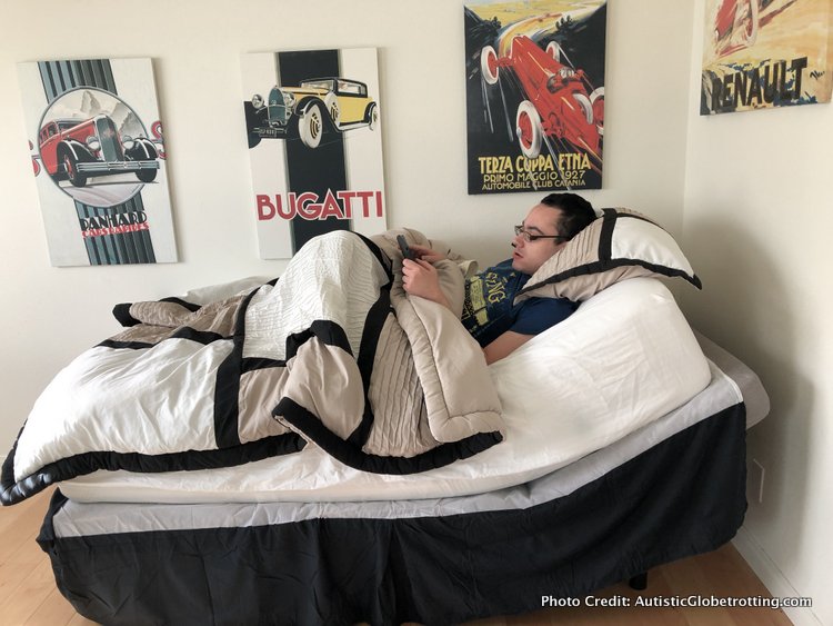 the sitnsleep adjustable frame makes a diffrenece when living with autism