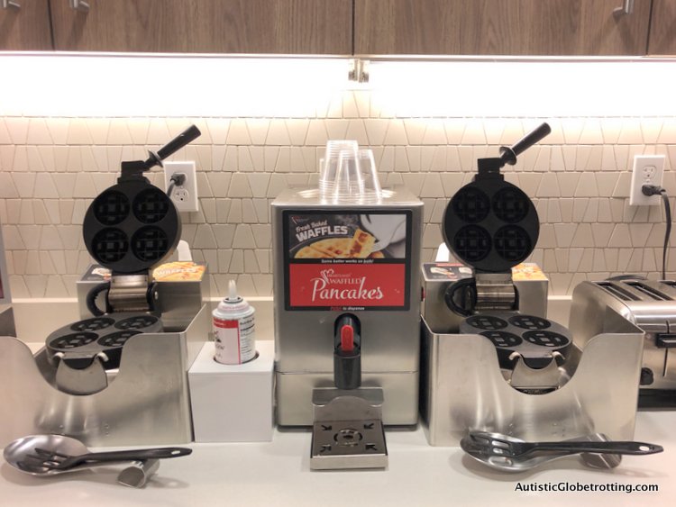 Residence Inn San Jose Cupertino caters to Autism Families make your own waffle machine