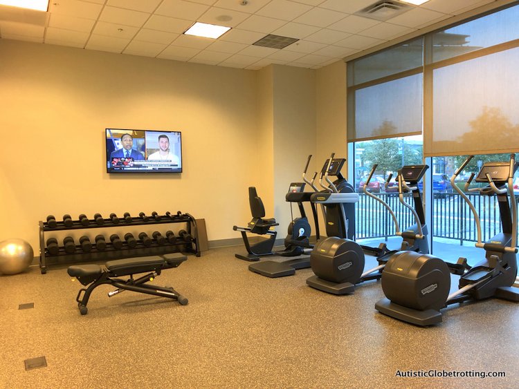 Residence Inn San Jose Cupertino caters to Autism Families exercise machines in the hotel