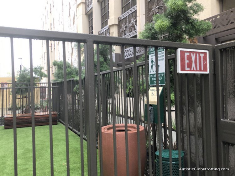 Residence Inn San Jose Cupertino caters to Autism Families toilet for pups