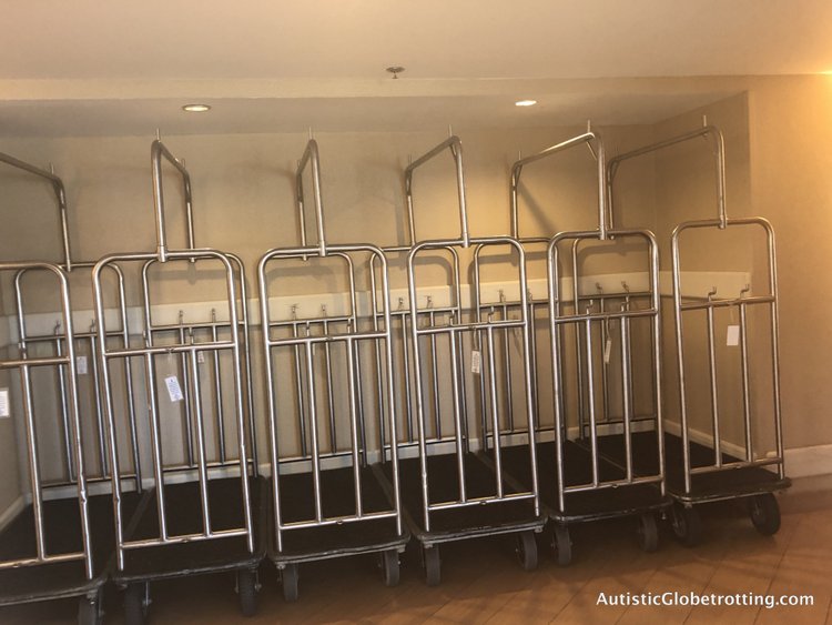 Family Friendly Fairfield Inn Anaheim luggage carts for guests