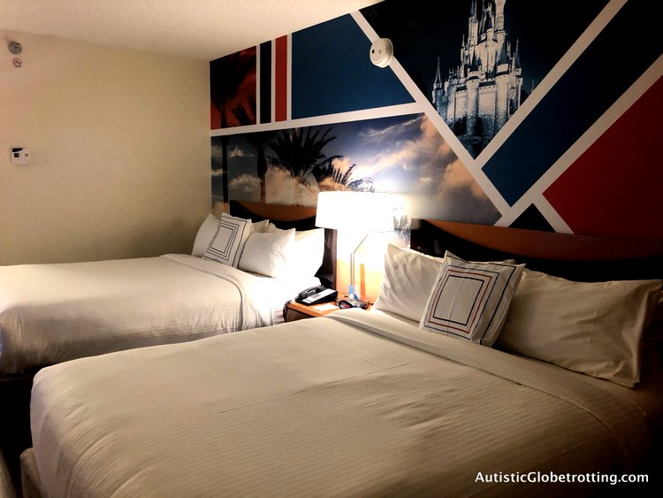 Family Friendly Fairfield Inn Anaheim queen sized beds