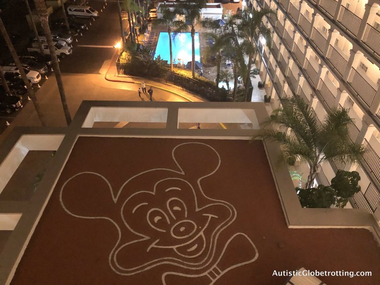 Family Friendly Fairfield Inn Anaheim shot from eighth floor