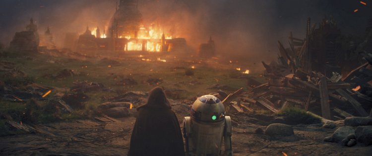firestorm after battle in the last jedi