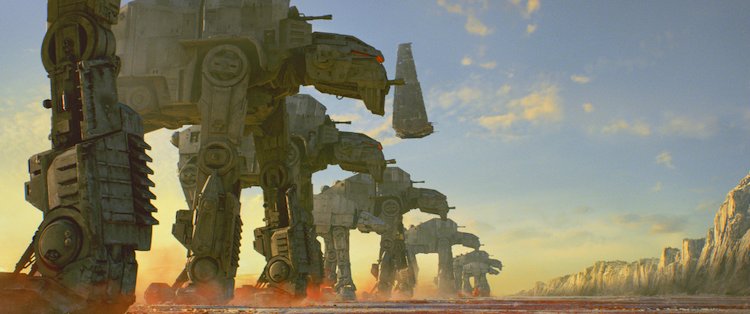the AT-M6 walkers during the battle of Caight