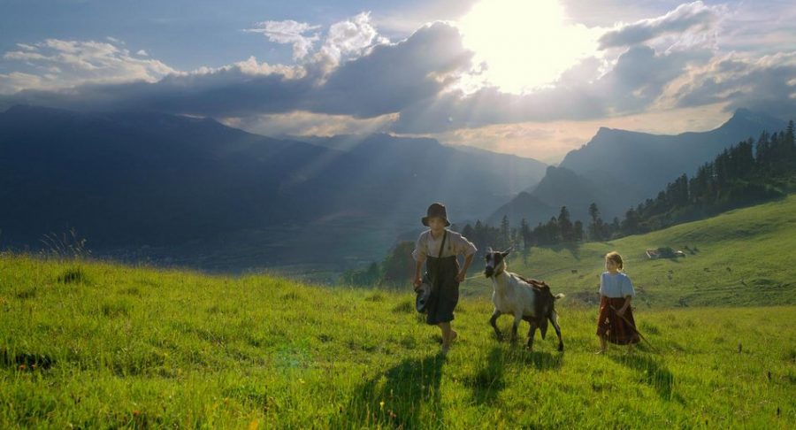 heidi in mountains