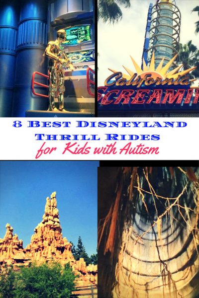 Eight Best Disneyland Thrill Rides for Kids with Autism pin 