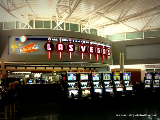 Occupying the Kids when Stranded at the Airport LAS VEGAS SLOT MACHINES