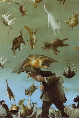 raining cats and dogs