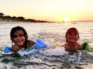 cuties at sunset
